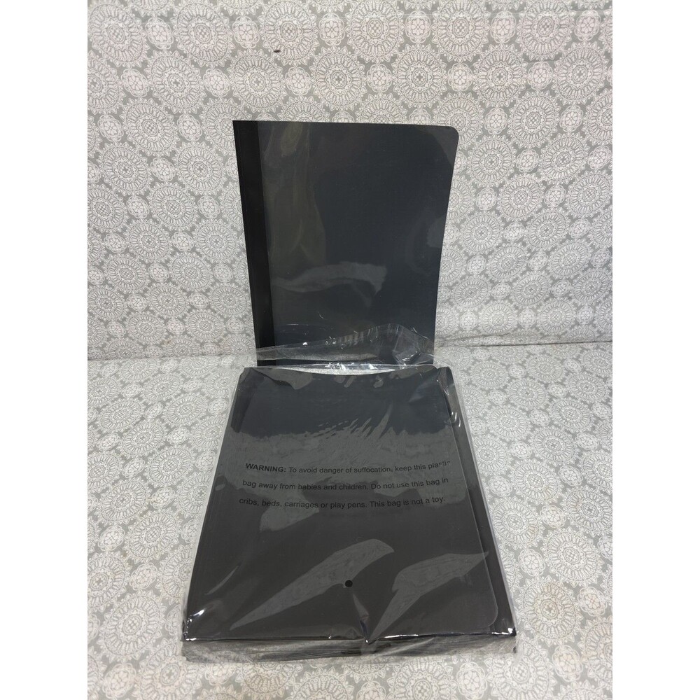 Universal Premium Report Covers 25/Box Clear Front 3 Prong‎ Black School College